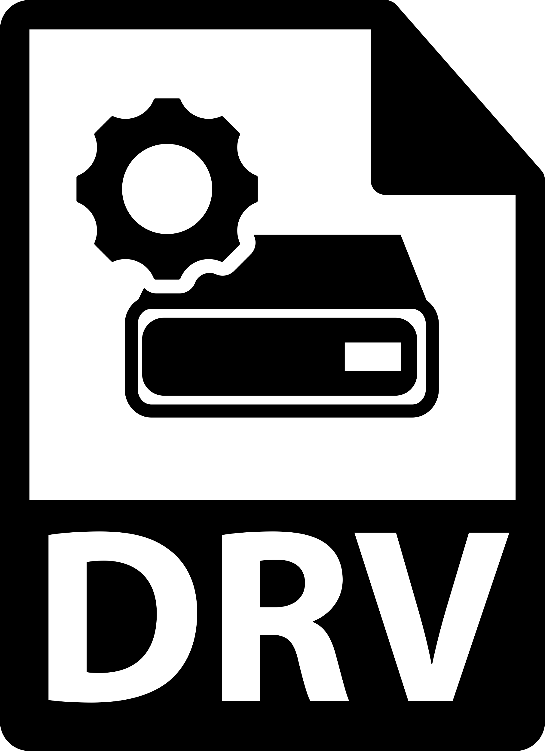 Drv File Format Variant Outline Svg Vector Free Vectors